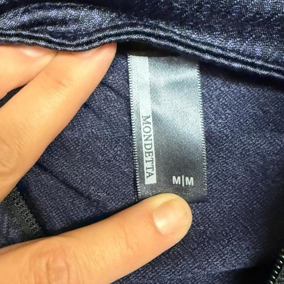 Mondetta Navy Zip-Up Hoodie A341 - Picture 5 of 5